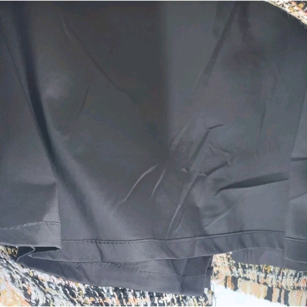 Calvin Klein Tweed Lined Fringe Hem Pencil Skirt Size 16 Black Beige Pink New - Picture 4 of 9